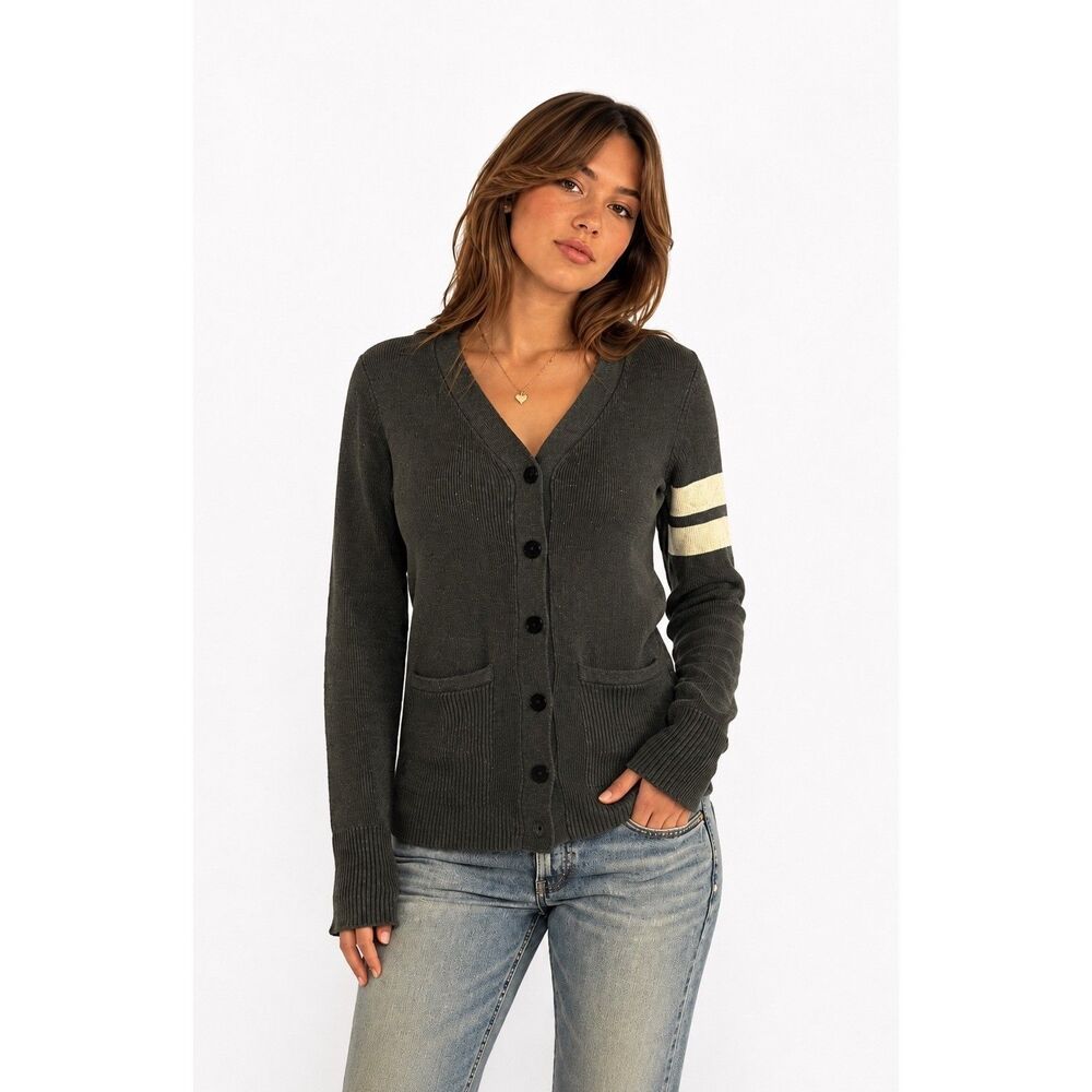 Converse Cardigan Small Y2K Collegiate One Star Varsity Stripe Preppy Streetwear